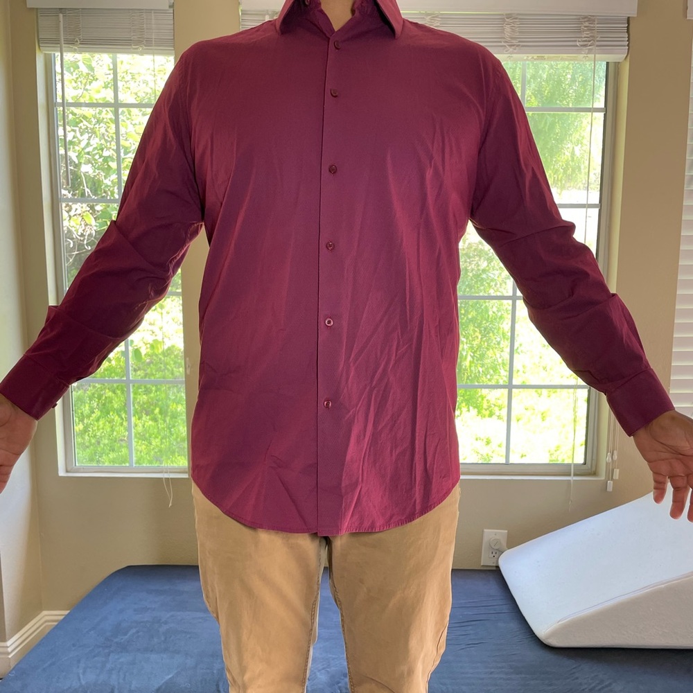 Jones New York Men’s Long Sleeve Collared Shirt